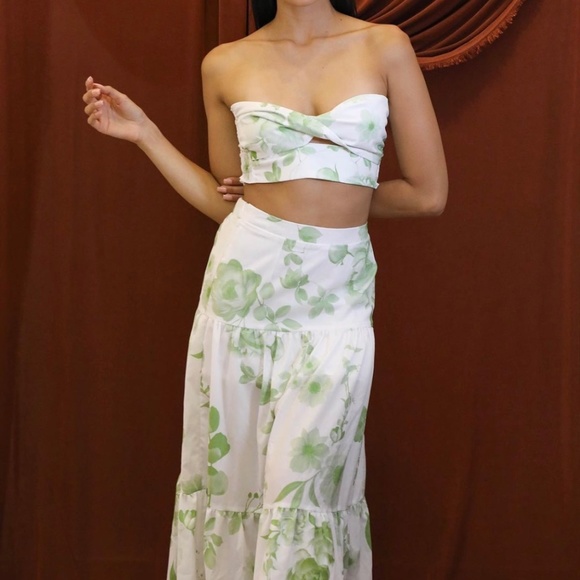 Green Floral Set